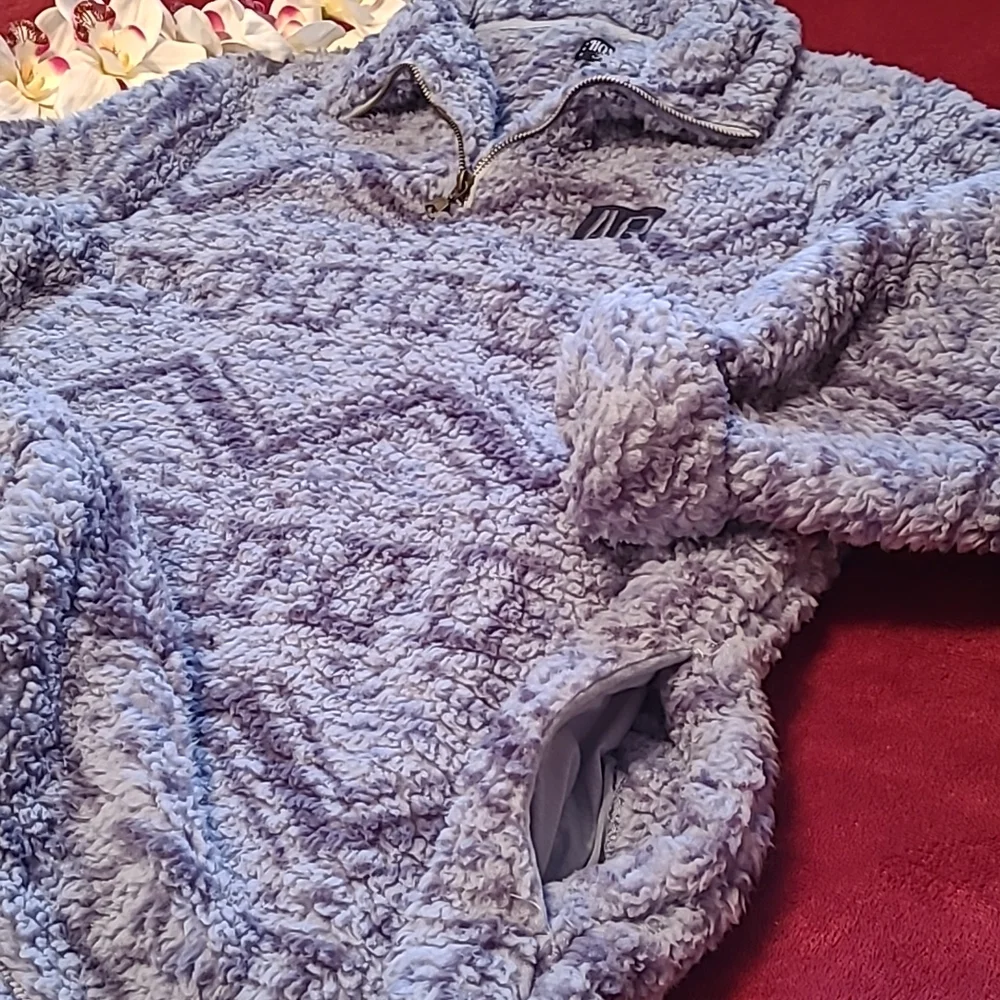 Quarter Zip Sherpa Sweater NWOT - Picture 2 of 12